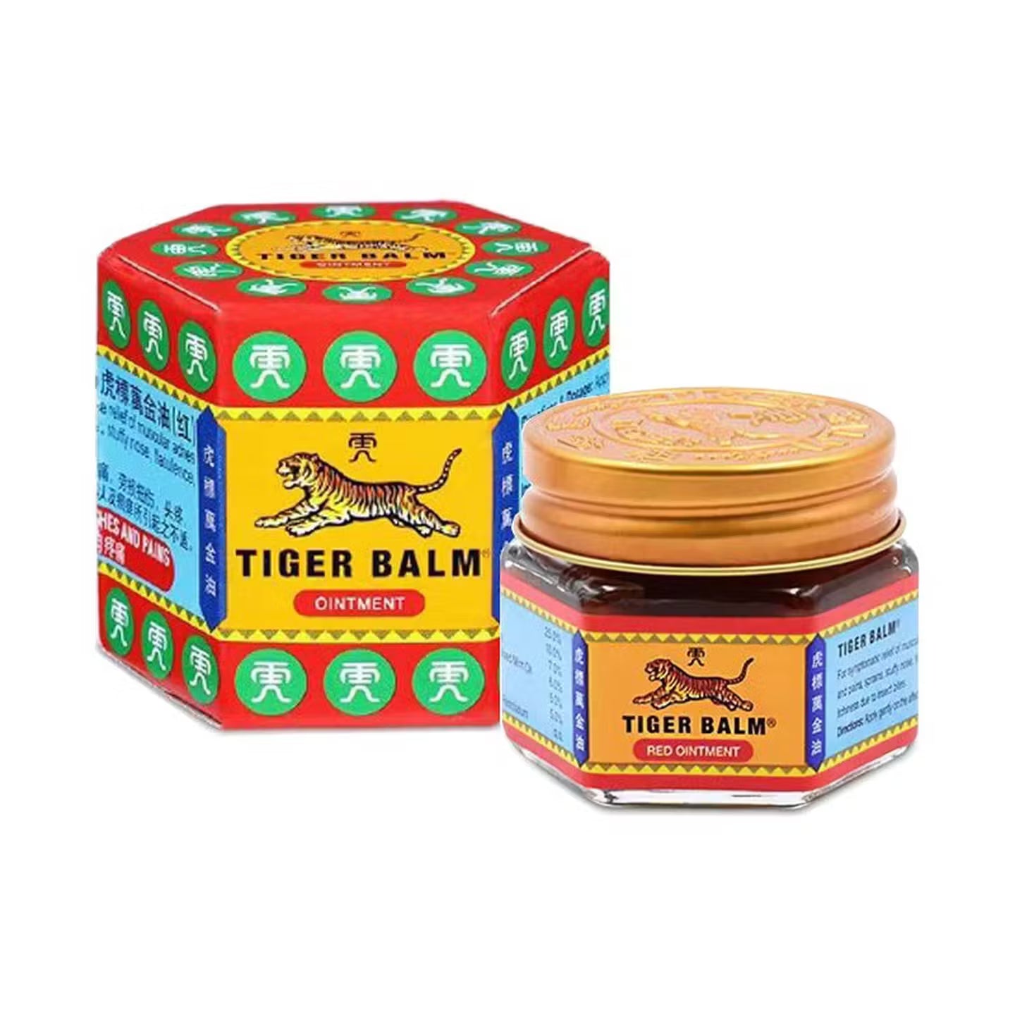 虎标红万金油樟薄玉香软膏19.4克治疗肌肉酸痛关节痛温热型