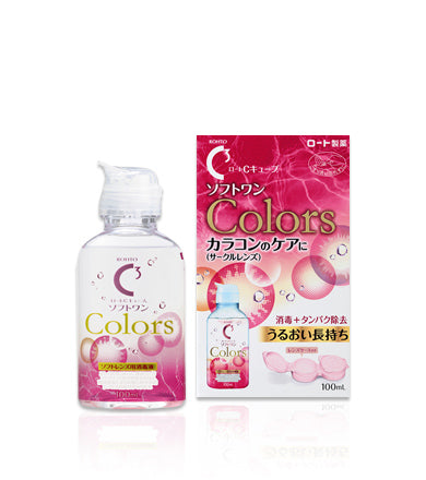 日本乐敦C3隐形眼镜护理液500ml美瞳专用保湿去蛋白附镜盒