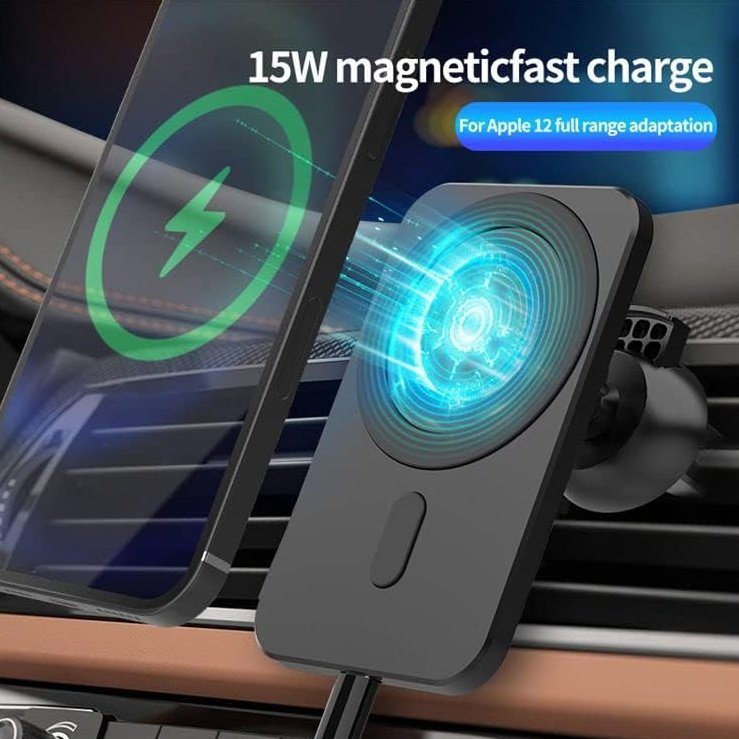 15W-磁吸车载无线充电器-15W-magnetic-fast-charge-适配iPhone12展示