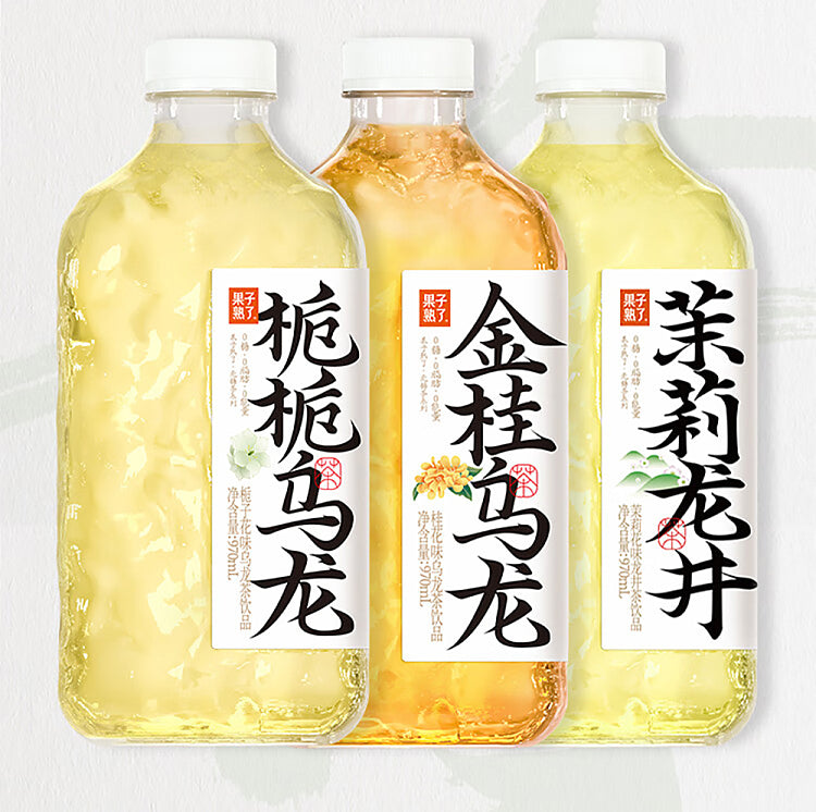 果子熟了乌龙茶系列970ml大容量0糖0脂更健康栀栀金桂茉莉龙井