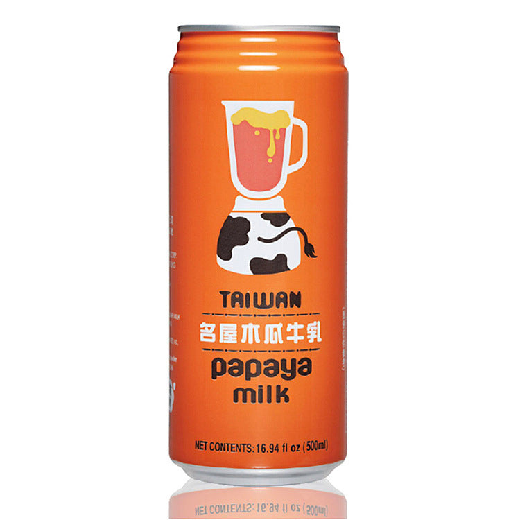 台湾名屋 水果牛乳 系列 500ml | 木瓜/香蕉/芒果/白桃 | 浓郁奶香