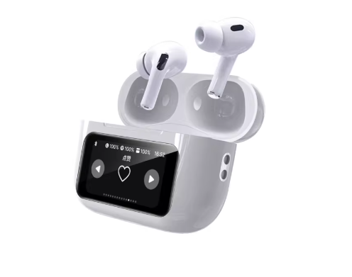 2024新款-全彩触控屏-智能蓝牙耳机-LCD触屏操控-主动降噪展示