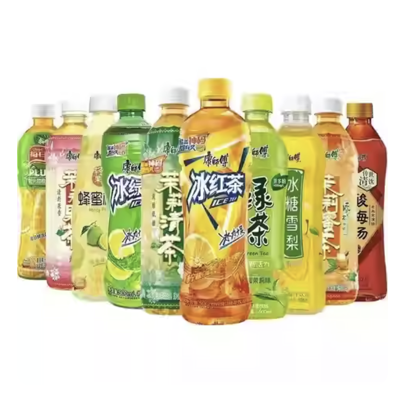 康師傅冰紅茶綠茶茉莉蜜茶冰糖雪梨酸梅湯500ml全系列飲料