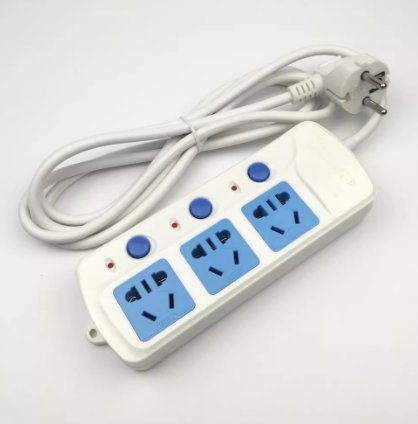 欧规-德式-3插位排插-独立开关-VDE认证插头-多国通用插孔展示