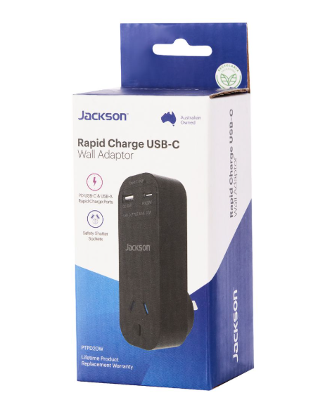 Jackson-杰克逊-PTPD20W-快速充电墙插适配器-PD20W-QC20W展示