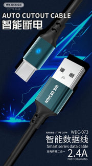 WDC-073 智能断电快充数据线 Type-C iPhone