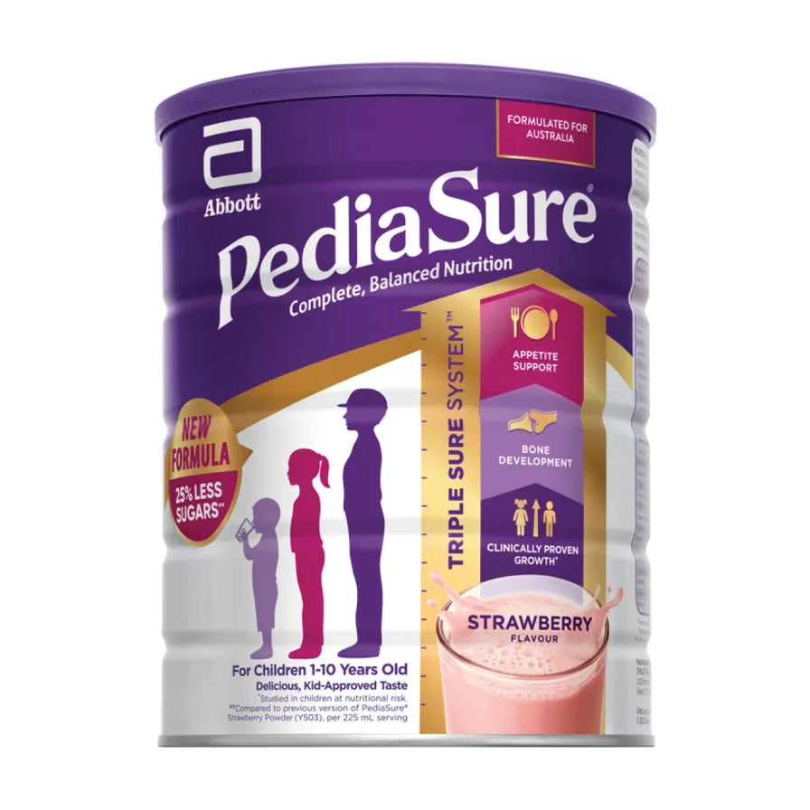 Abbott 雅培 PediaSure 小安素儿童营养粉草莓味 850g 罐装正面图