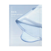 Abib 丝绒凝胶面膜包装盒正面，展示品牌标志与十片装规格信息