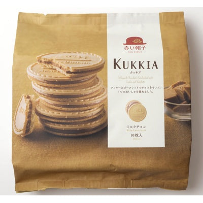 标准规格日本红帽子 KUKKIA 巧克力夹心薄饼变体图