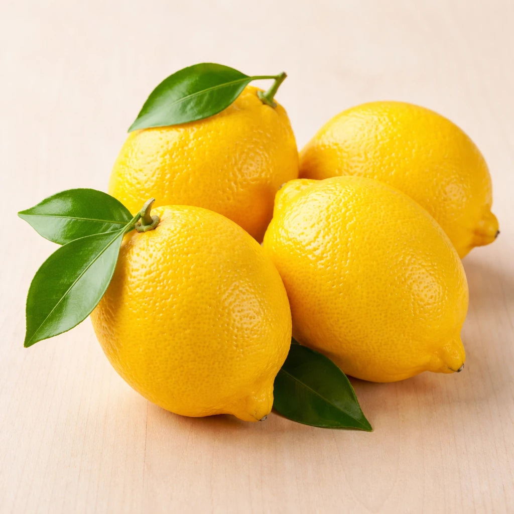 切开的柠檬特写展示皮薄多汁的果肉纹理和清新质感