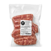 正宗台湾香肠500g真空包装，透明袋装可见肉质纹理，标签印有Premium Taiwanese Pork Sausages及Youyuan Company品牌信息。