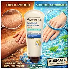Aveeno 身体乳产品细节缩略图，展示瓶身设计与质地