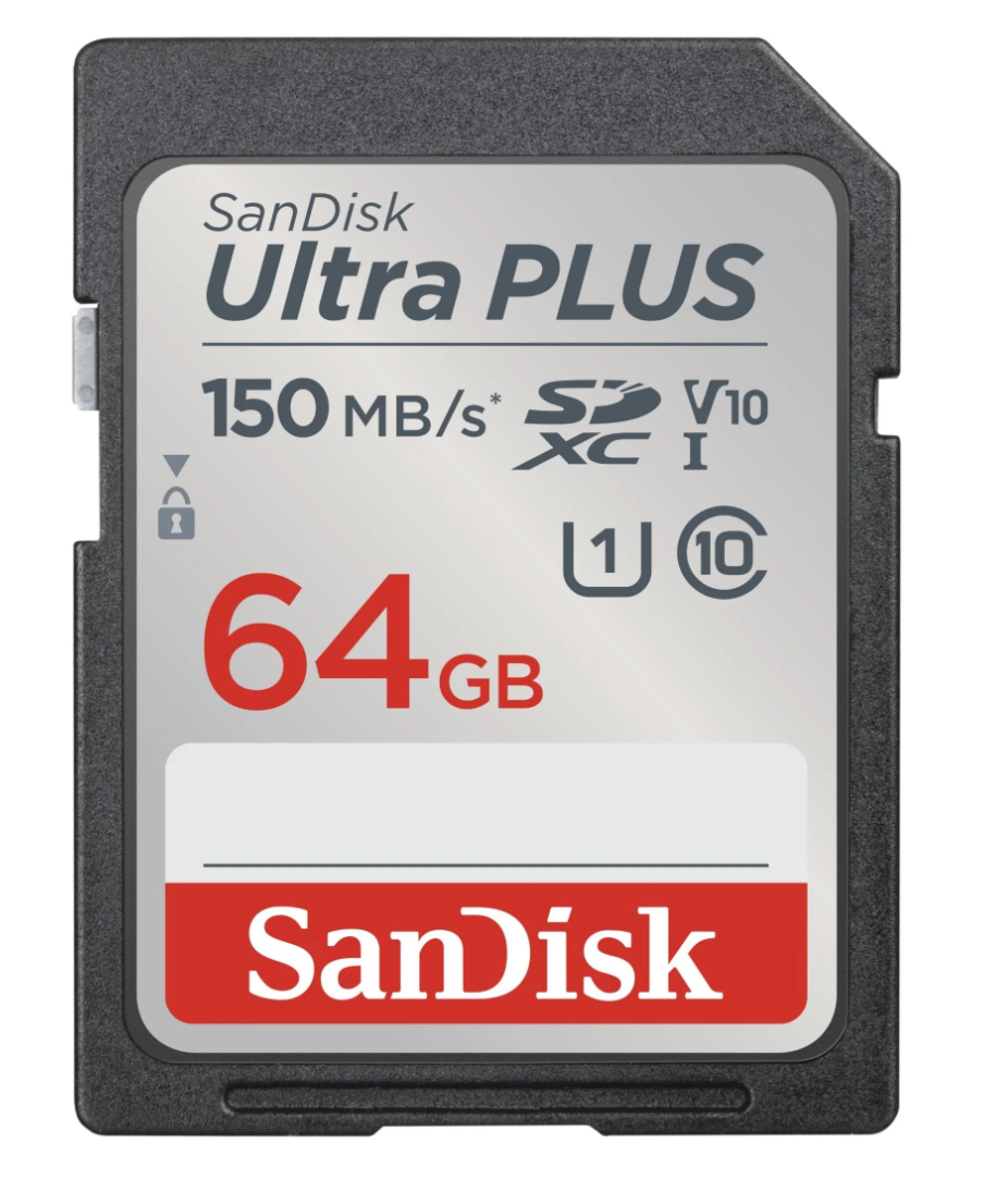 闪迪-SanDisk-Ultra-PLUS-SDXC存储卡-64GB-150MBs-V10等级展示