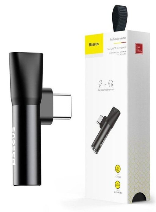 倍思 Type-C 转 3.5mm 音频转换器 产品展示图