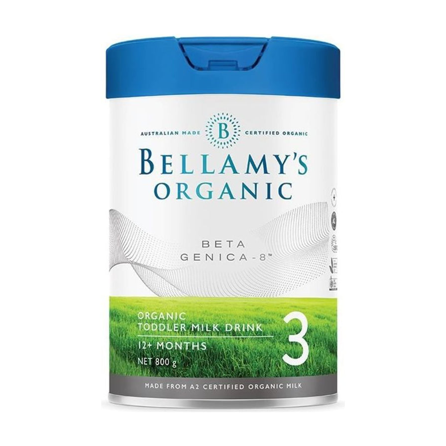 贝拉米 Bellamy's Organic A2 有机白金版 3 段幼儿配方奶粉 800g 罐装正面图
