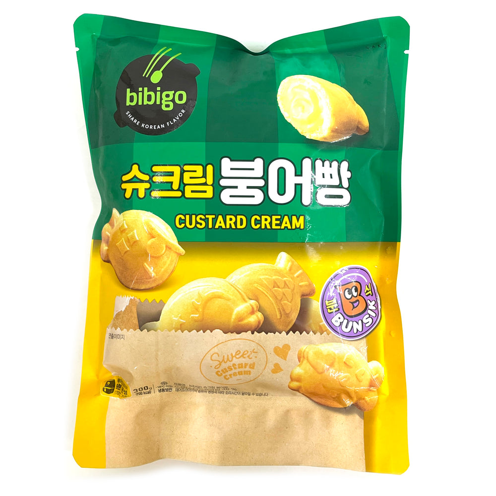 必品阁韩式迷你鲷鱼烧卡士达奶油味冷冻包装正面图
