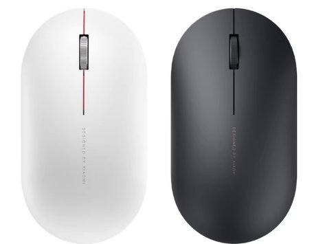 小米-Xiaomi-无线鼠标-Lite-2-黑色-白色-2.4GHz无线-45g轻量化展示