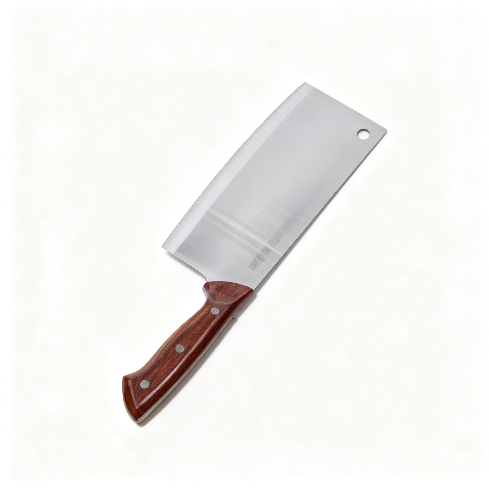 Blyduck 小黄鸭锋利厨用刀 不锈钢家用切肉切菜刀实木防滑手柄刀具