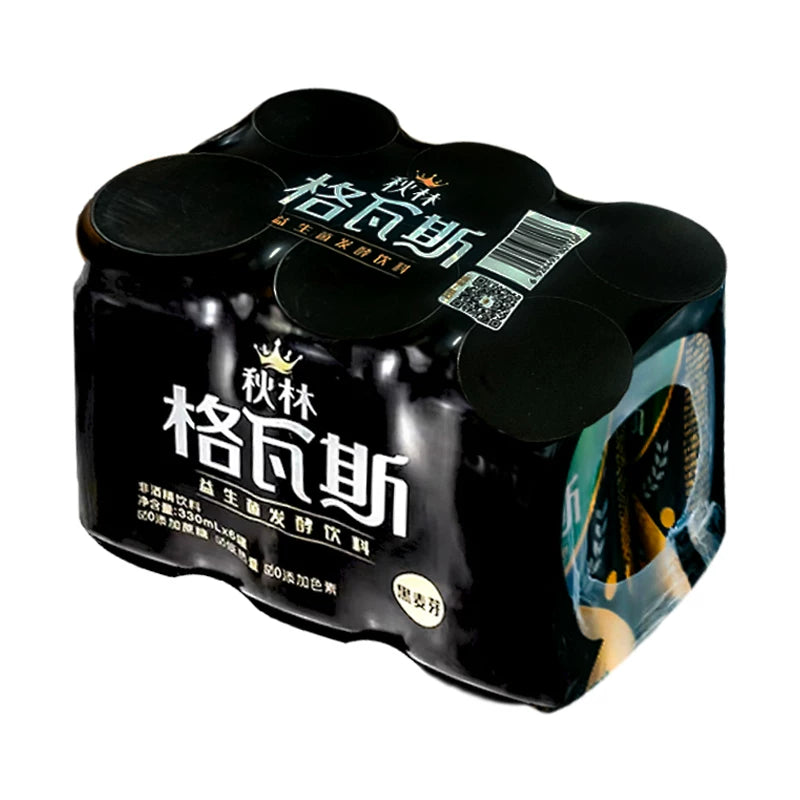 秋林格瓦斯面包发酵饮料330ml罐装黑麦芽风味益生菌发酵0脂肪
