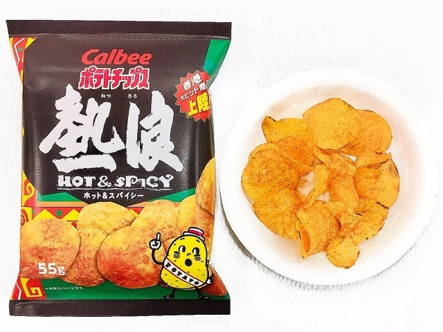 卡乐比热浪薯片香辣味 40g 独立小包装正面展示