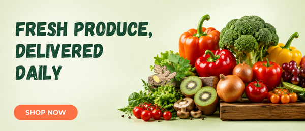 Fresh produce delivered daily – shop seasonal vegetables and fruit at Cozy Nook Asian Grocer