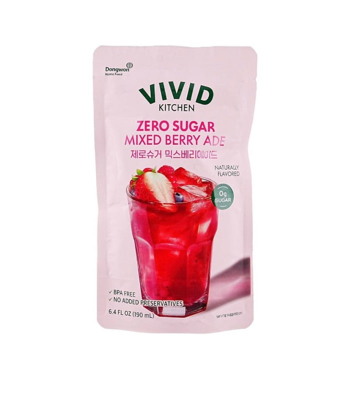 韩国VIVID Kitchen零糖混合莓果饮190ml