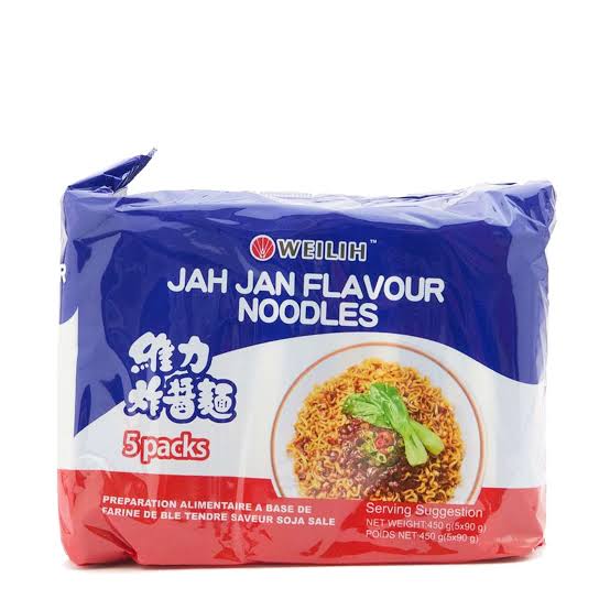 台湾维力炸酱面Jah Jan五包装主图