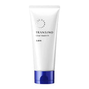 第一三共 TRANSINO 药用美白凝胶洗面奶正面包装图，白色瓶身展示品牌与产品名。