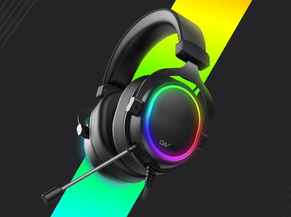 达尔优 EH925 炫彩RGB电竞耳机