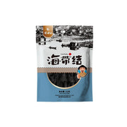 金海林日晒海带结干品包装正面，展示干净无沙的结状海带