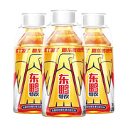 三瓶并排摆放的东鹏特饮维生素功能饮料，瓶身印有醒目的大鹏标志和东鹏特饮字样。
