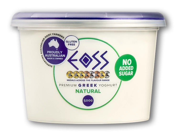 EOSS 无添加糖原味希腊酸奶 500g 冷藏乳品包装图