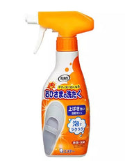 日本 ESUTE 鸡仔牌小白鞋泡沫清洗剂 240ml 瓶装正面图，白色瓶身配红色品牌标识