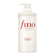 FINO Premium Touch 洗发水单瓶正面展示，白色泵头瓶身，红色品牌标识，对应 1 瓶装变体。