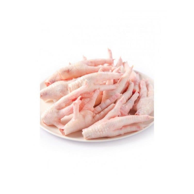 约 500g 生鲜鸡爪包装正面图，肉质饱满，适合卤味或火锅食材。