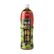 Green Time 台湾桂花酸梅汤 1500ml 瓶装正面图，包装印有台湾桂花酸梅汤字样及青梅图案。