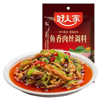 好人家鱼香肉丝调料产品缩略图，展示酸甜微辣口味包装