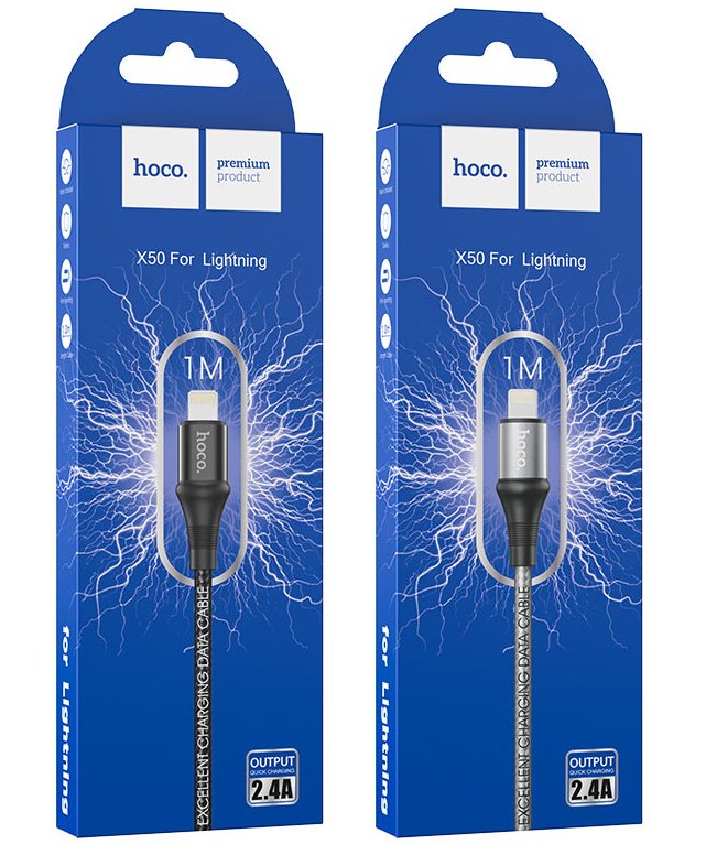 HOCO X50 Lightning 1 米充电数据线