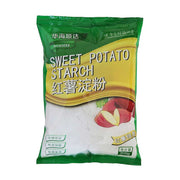华海顺达红薯淀粉 300g 包装正面，白色袋身印有红色品牌字样和产品名称