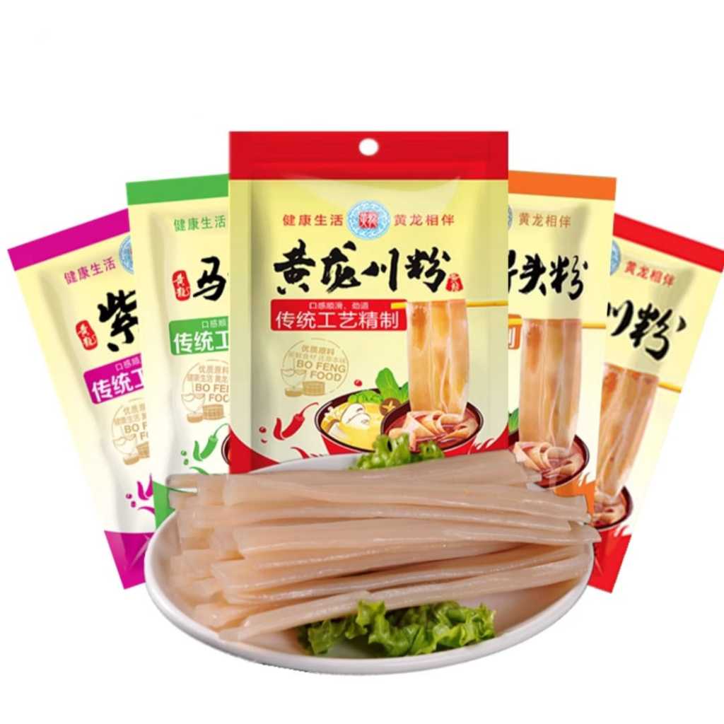 黄龙火锅粉条多口味组合包装，免泡即煮，适合宿舍或小厨房快速备餐。