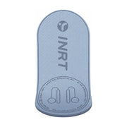 INRT 品牌灰色跳绳垫，表面带有防滑纹路和品牌 Logo，展示整体椭圆造型。