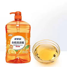 家家宜金桔洗洁精 1.5kg 瓶装正面图，橙色标签展示品牌和容量信息