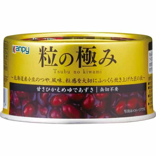 Kanpy 粒之极北海道红豆沙罐头正面图，展示易拉罐包装与品牌标识