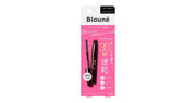 日本花王 Blaune 染发笔黑色款包装正面，粉色背景展示产品与刷头细节。