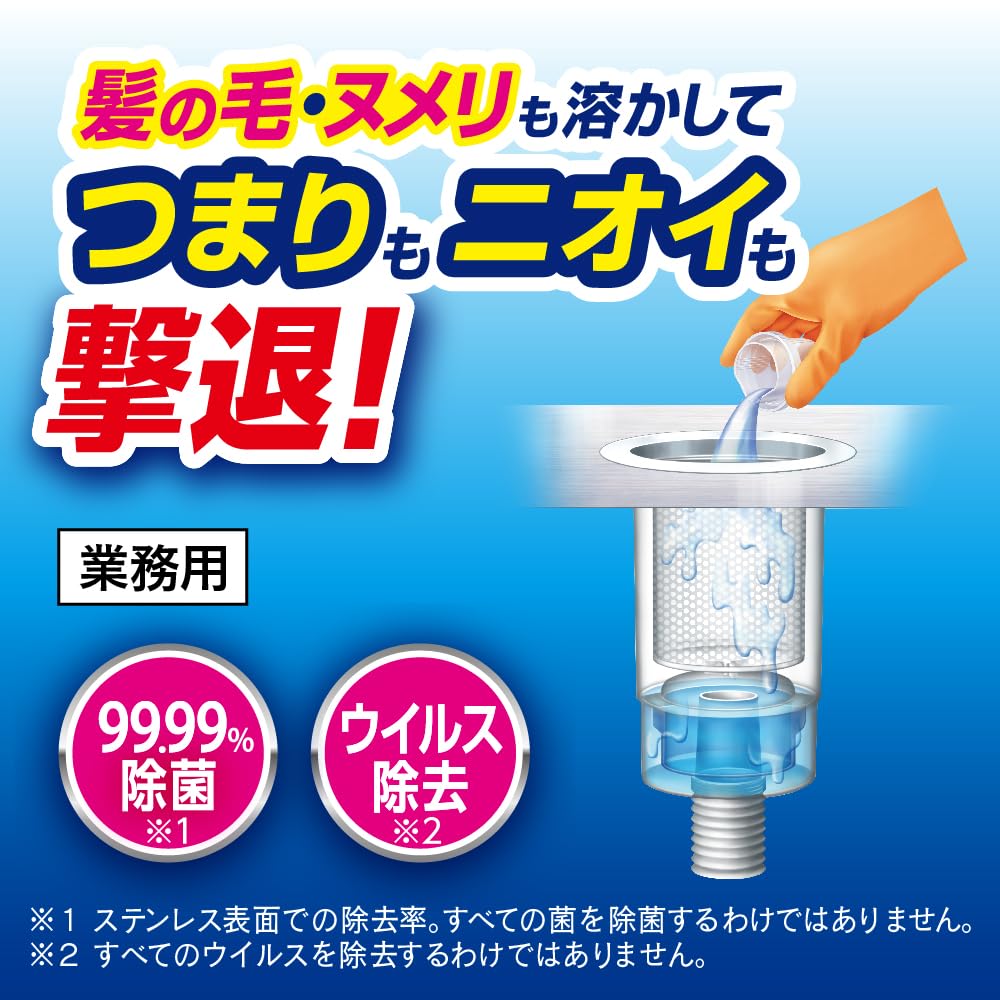 弯头喷嘴伸入地漏口精准投放凝胶的使用场景演示图