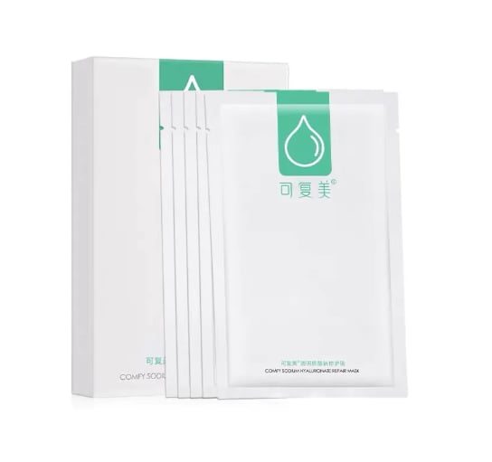 可复美透明质酸钠修复贴标准装单片独立包装正面图