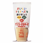 KENKO 日式蛋黄酱 500g 挤压瓶正面图，白色瓶身配红色标签