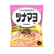 Kewpie 日式金枪鱼蛋黄拌面酱 40g 独立包装正面图，含海苔碎配料展示