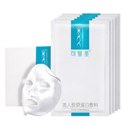 可复美类人胶原蛋白敷料包装盒正面，展示品牌标识与五片装规格信息