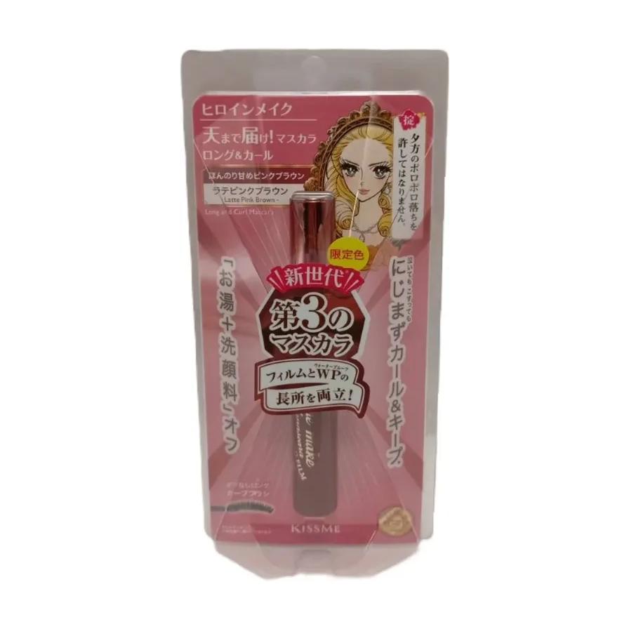 Kiss Me 第三代睫毛膏粉色包装正面图，含日文说明与动漫人物插画